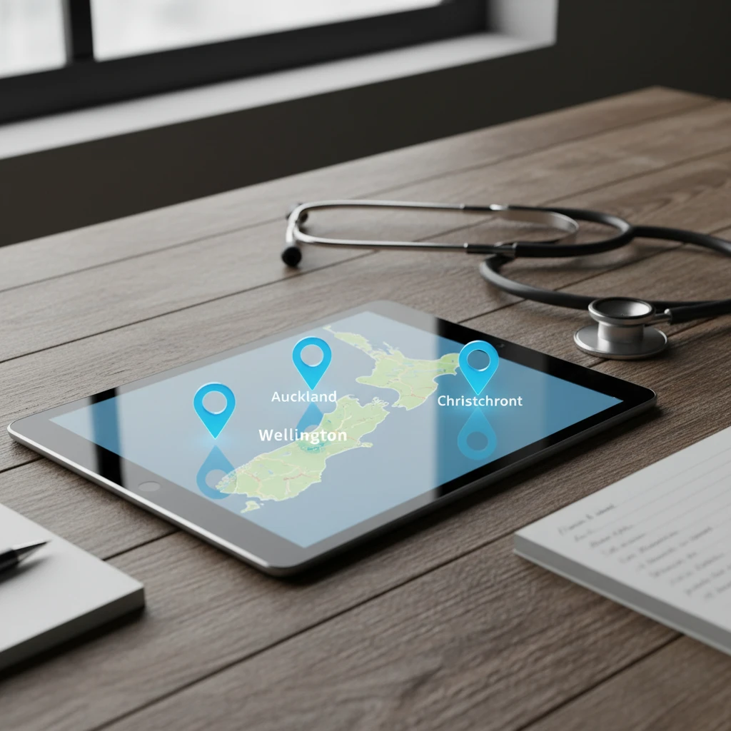 Map of eating disorder services in New Zealand