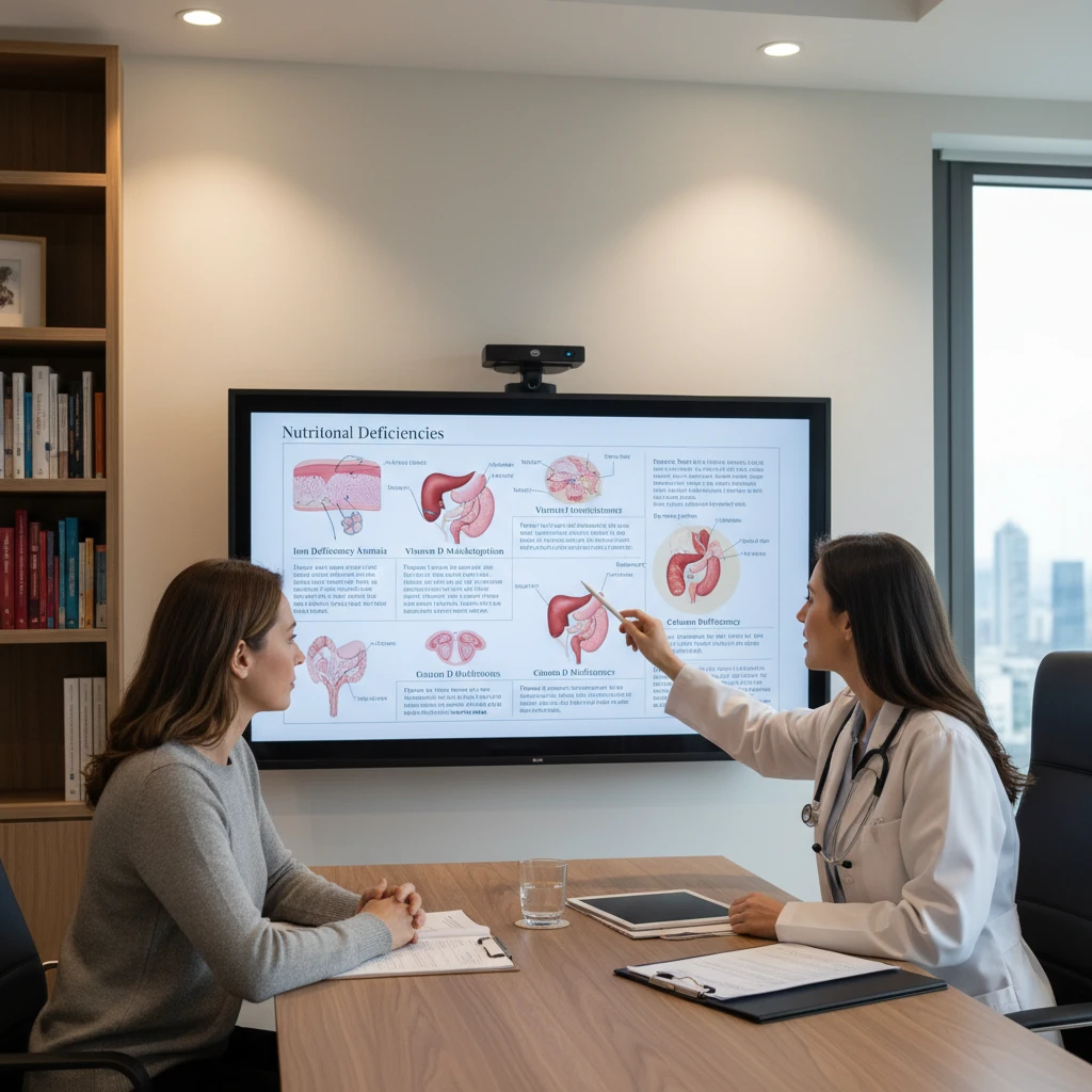 Doctor discussing nutritional deficiencies with a patient