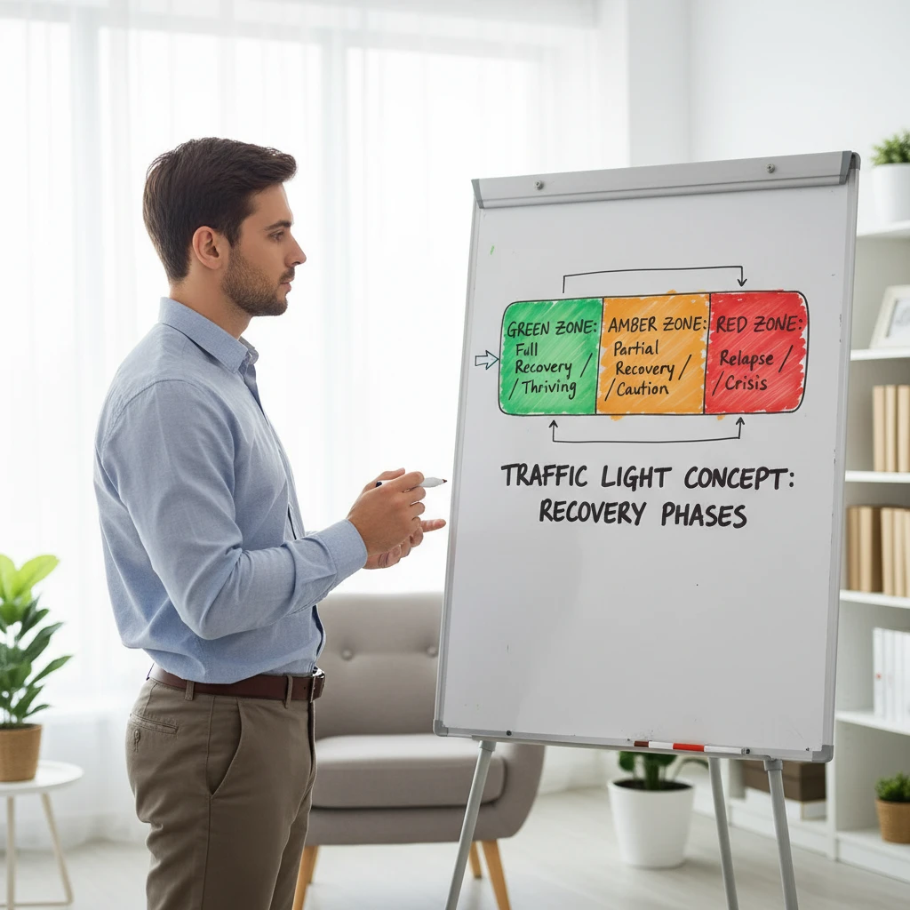 Traffic light system for relapse prevention planning