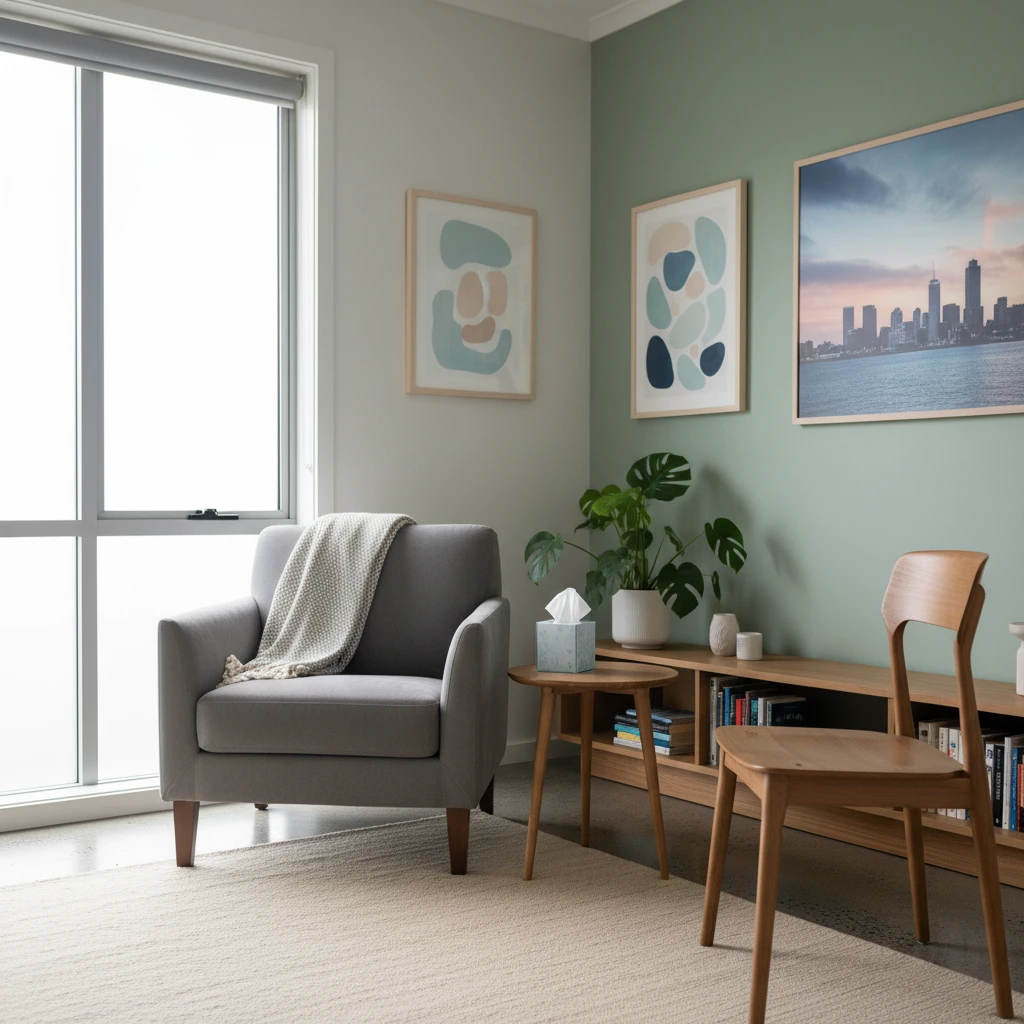 Private eating disorder clinic consultation room in Auckland