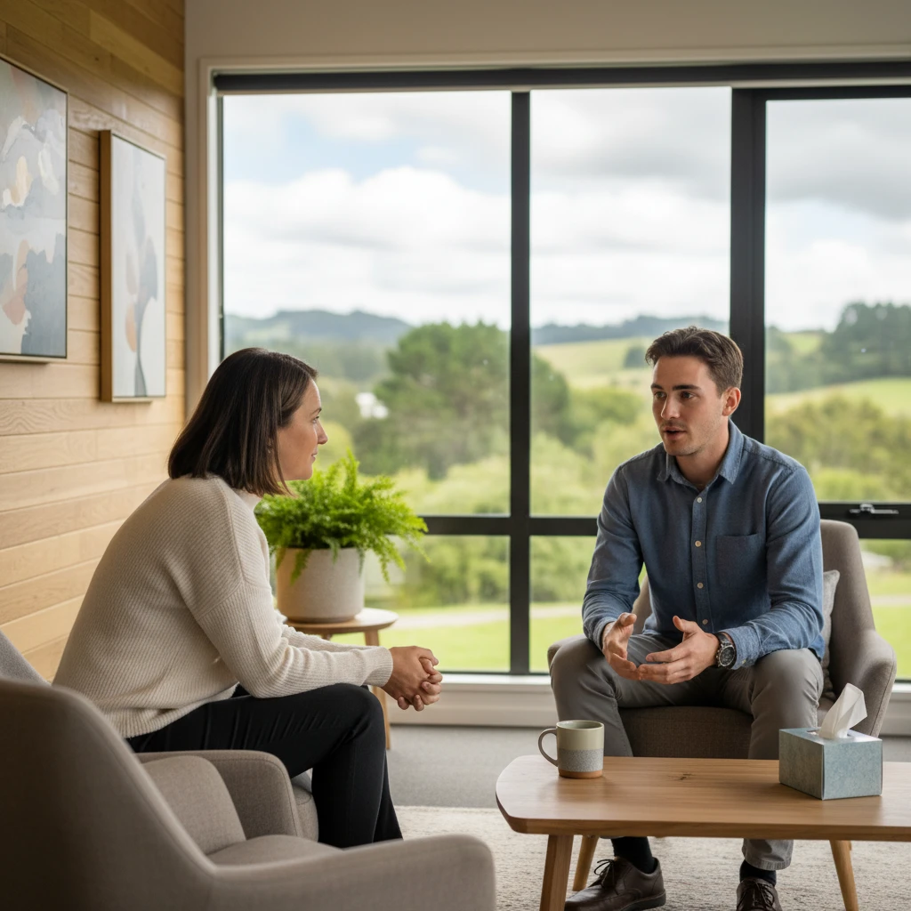 Professional counselling session for eating disorder recovery