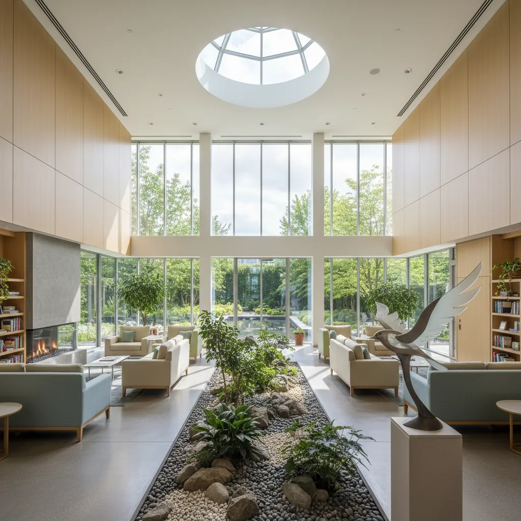 Interior of a modern eating disorder recovery facility in New Zealand