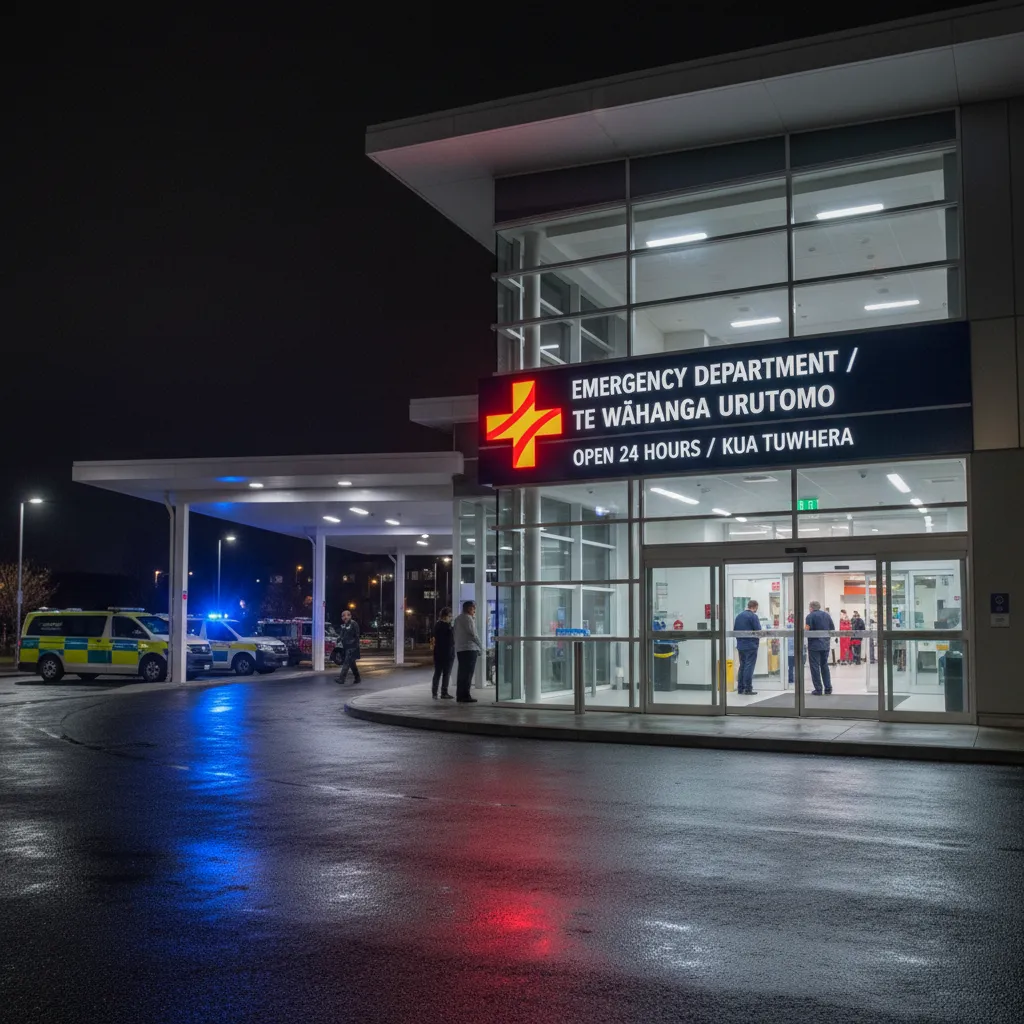 New Zealand Hospital Emergency Department Entrance