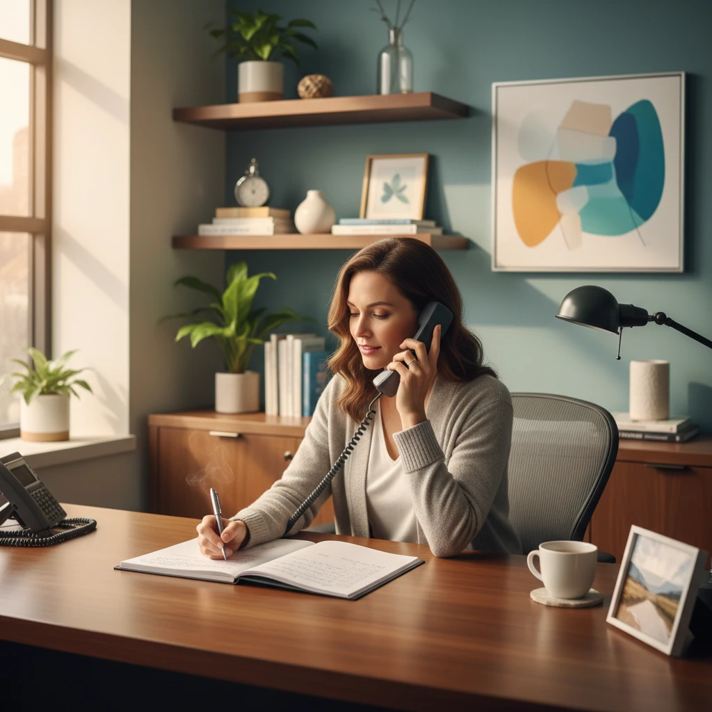 Mental Health Crisis Professional on Phone