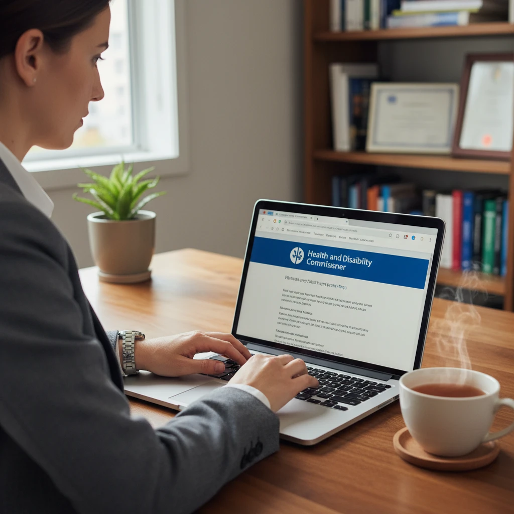 Patient submitting a formal complaint online via the HDC website