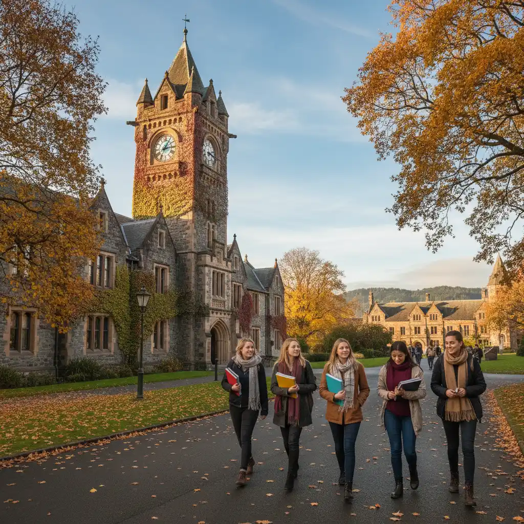University of Otago campus representing student life in Dunedin