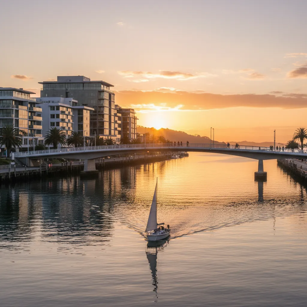 Tauranga harbour sunrise representing hope and recovery