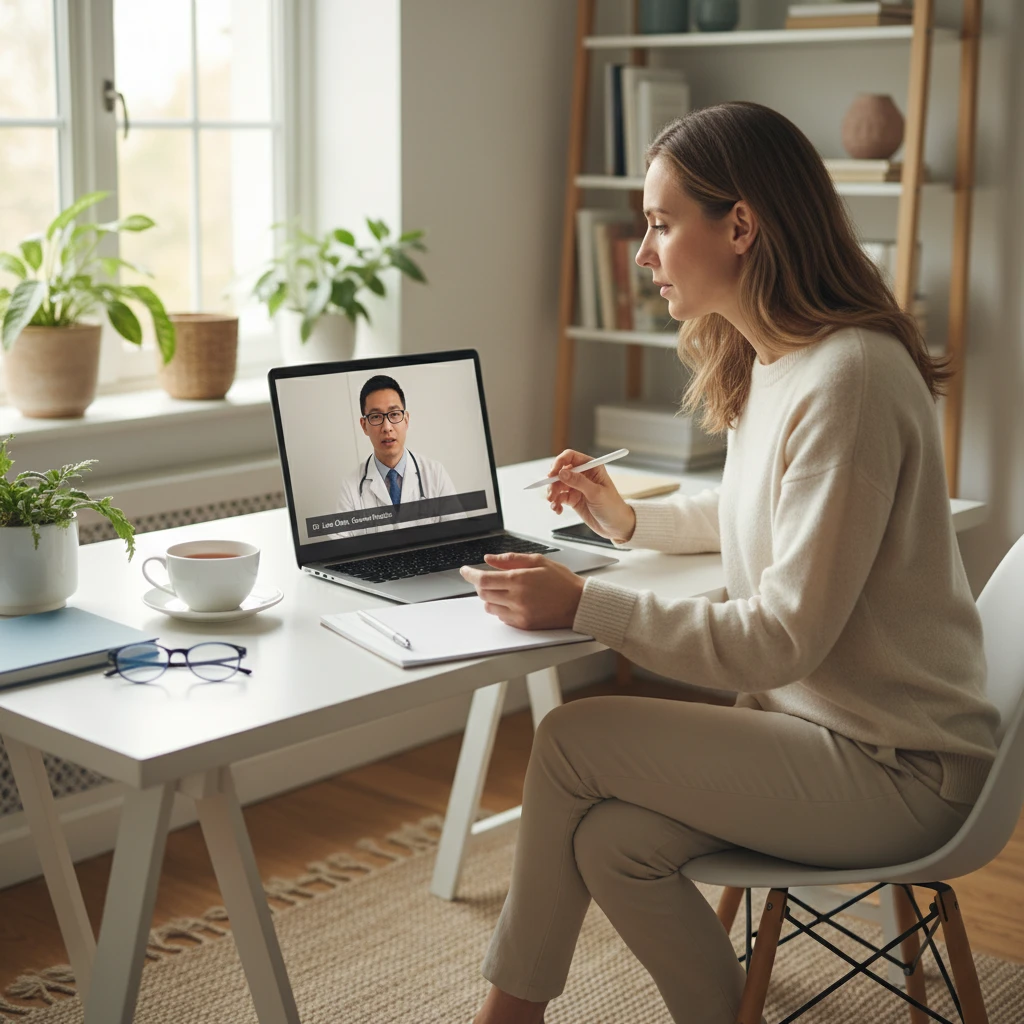 Telehealth eating disorder counselling session