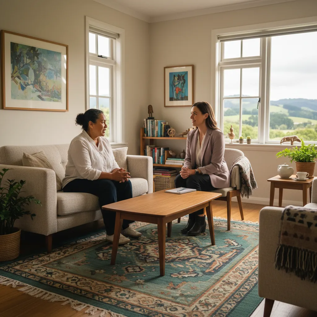 Professional eating disorder treatment counseling session