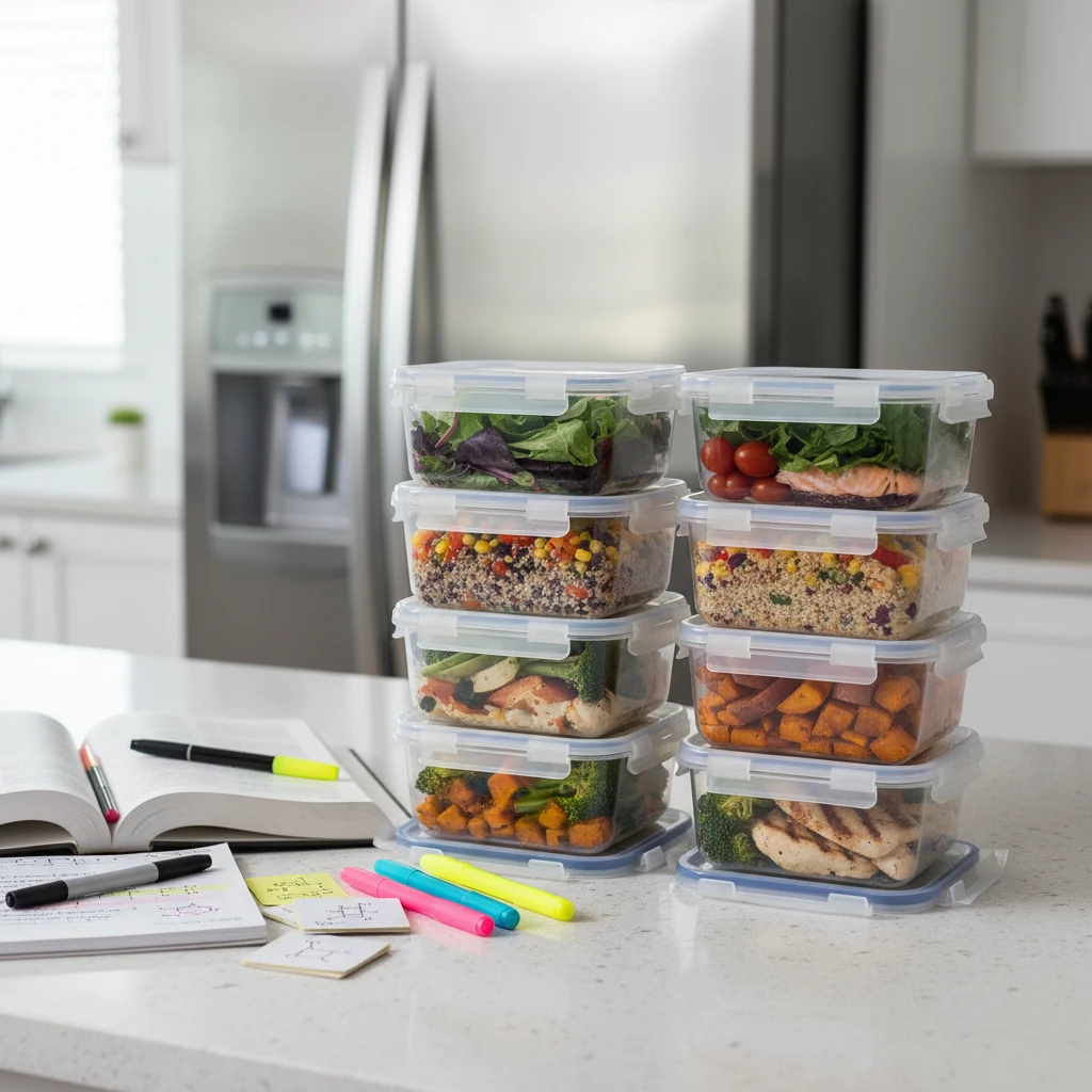 Meal prep for university students during exam week